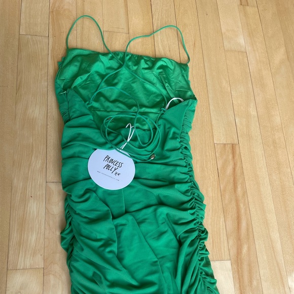 Mini green dress - Picture 3 of 5